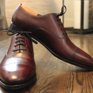 Worn 1X TLB Artista Burgundy Punched Cap Toe 9.5